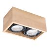 Plafonnier Bois Bois Naturel GU10/ES111 2 Quatro