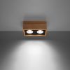 Plafonnier Bois Bois Naturel GU10/ES111 2 Quatro