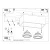 Plafonnier Bois Bois Naturel GU10/ES111 2 Quatro
