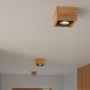 Plafonnier Bois Bois Naturel GU10/ES111 2 Quatro