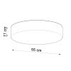 Plafonnier PVC Noir E27 4 Arena