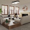 Plafonnier PVC Noir E27 4 Arena