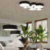 Plafonnier PVC Noir E27 4 Arena