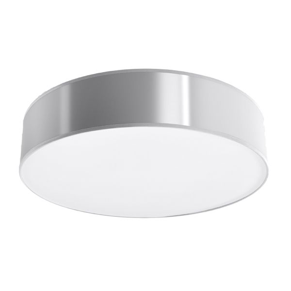 Plafonnier PVC Gris E27 4 Arena