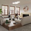 Plafonnier PVC Blanc E27 4 Arena