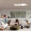Plafonnier PVC Blanc E27 4 Arena