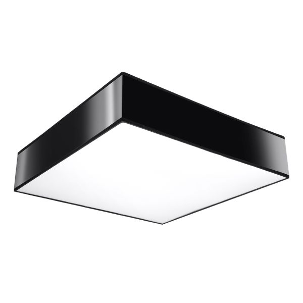 Plafonnier PVC Noir E27 4 Horus
