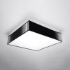 Plafonnier PVC Noir E27 4 Horus