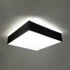 Plafonnier PVC Noir E27 4 Horus