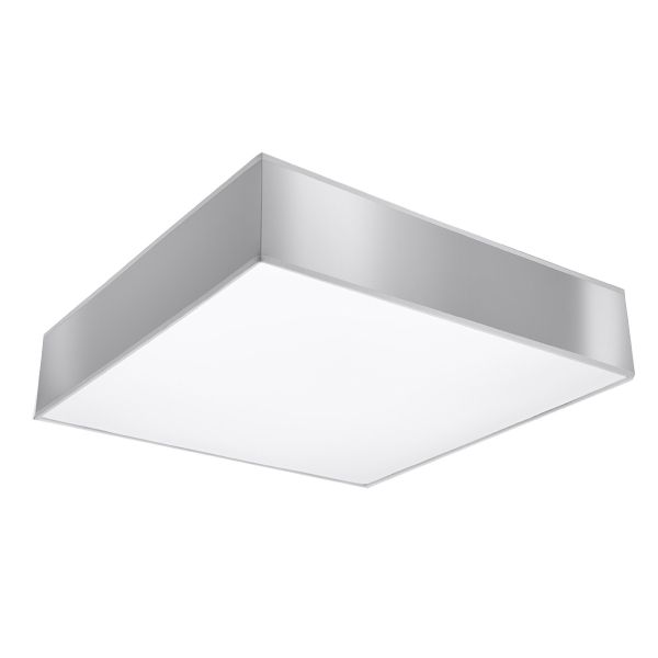 Plafonnier PVC Gris E27 4 Horus