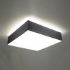 Plafonnier PVC Gris E27 4 Horus