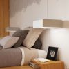 Plafonnier PVC Gris E27 4 Horus