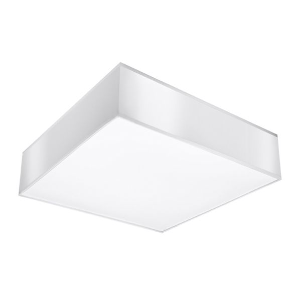 Plafonnier PVC Blanc E27 4 Horus