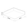 Plafonnier PVC Blanc E27 4 Horus