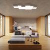 Plafonnier PVC Blanc E27 4 Horus