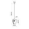 Suspension Acier Noir E27 1 Tres