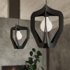 Suspension Acier Noir E27 1 Tres