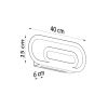 Applique Acier Blanc G9 2 Saccon