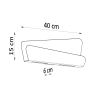 Applique Acier Blanc G9 2 Bascia