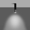 Plafonnier Acier Noir/Chromé GU10 1 Loopez