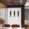 Suspension Acier Noir/Cuivre GU10 3 Loopez Line