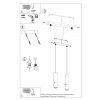 Suspension Acier Or/Noir GU10 2 Loopez
