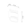 Applique Acier Blanc G9 1 Hestia