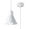 Suspension Acier Blanc E27 1 Taleja