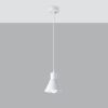 Suspension Acier Blanc E27 1 Taleja