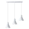 Suspension Acier Blanc E27 3 Taleja