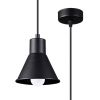 Suspension Acier Noir E27 1 Taleja
