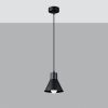 Suspension Acier Noir E27 1 Taleja
