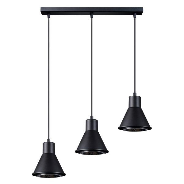 Suspension Acier Noir ES111 3 Tazila