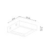Plafonnier Béton Gris LED 1 Riza