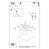Plafonnier Béton Gris LED 1 Riza
