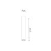 Plafonnier Acier Blanc GU10 1 Lagos 40