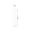 Plafonnier Acier Blanc GU10 1 Lagos 60