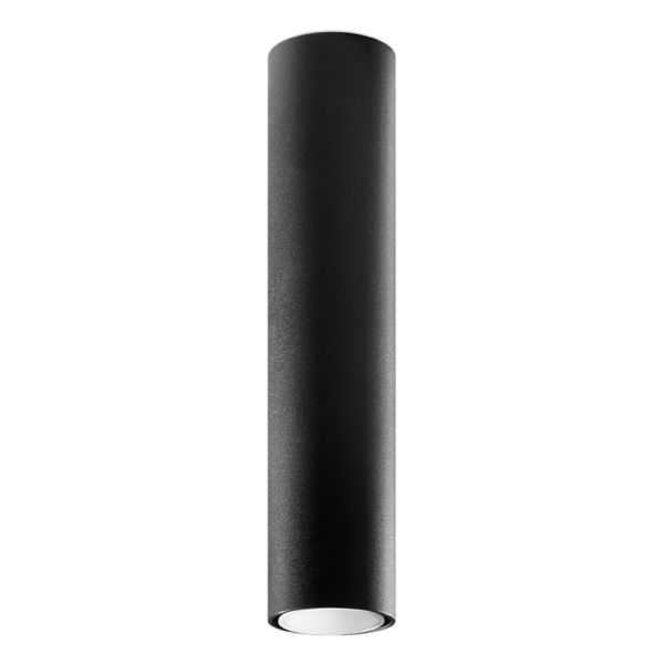 Plafonnier Acier Noir GU10 1 Lagos 40