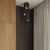 Plafonnier Acier Noir GU10 1 Lagos 60
