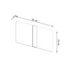 Applique Verre Blanc/Chromé G9 2 Azalia