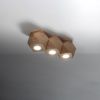 Plafonnier Bois Bois Naturel GU10 3 Woody