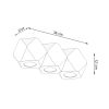 Plafonnier Bois Bois Naturel GU10 3 Woody
