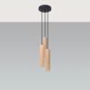 Suspension Bois Bois Naturel GU10 3 Lino