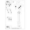 Suspension Acier Noir/Bois Naturel GU10 3 Pablo