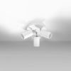 Plafonnier Acier Blanc GU10 3 Ring