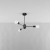 Suspension Acier Noir E27 3 Lango