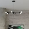 Suspension Acier Noir E27 3 Lango