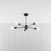 Suspension Acier Noir E27 5 Lango
