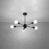 Suspension Acier Noir E27 5 Lango