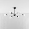 Suspension Acier Noir E27 6 Lango